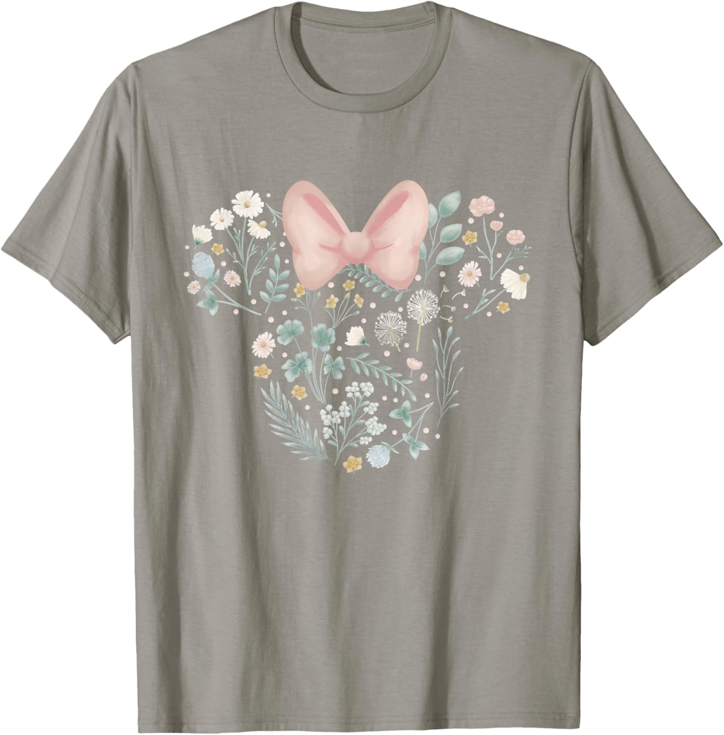 Disney Minnie Mouse Spring Flowers T-Shirt for Stylish Kids and Adults - 14