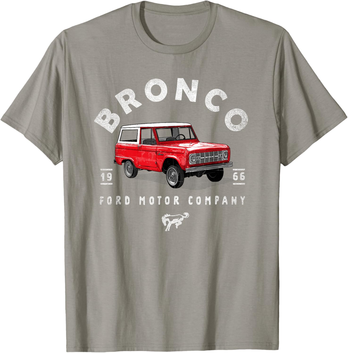 Ford Bronco 66 Illustrated T-Shirt for Car Enthusiasts and Collectors - 4