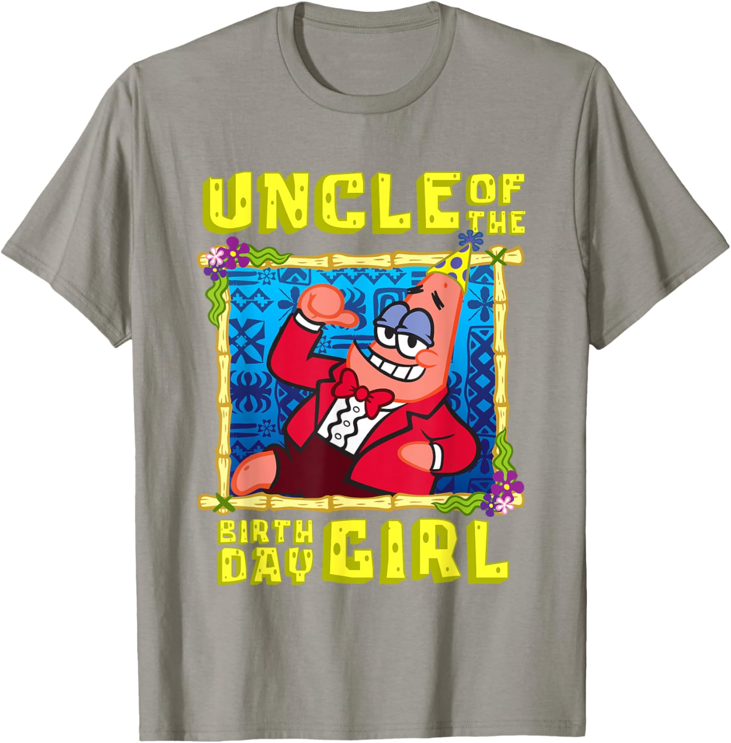 SpongeBob Patrick Uncle Gift T-Shirt for Birthday Celebration Fun - 12