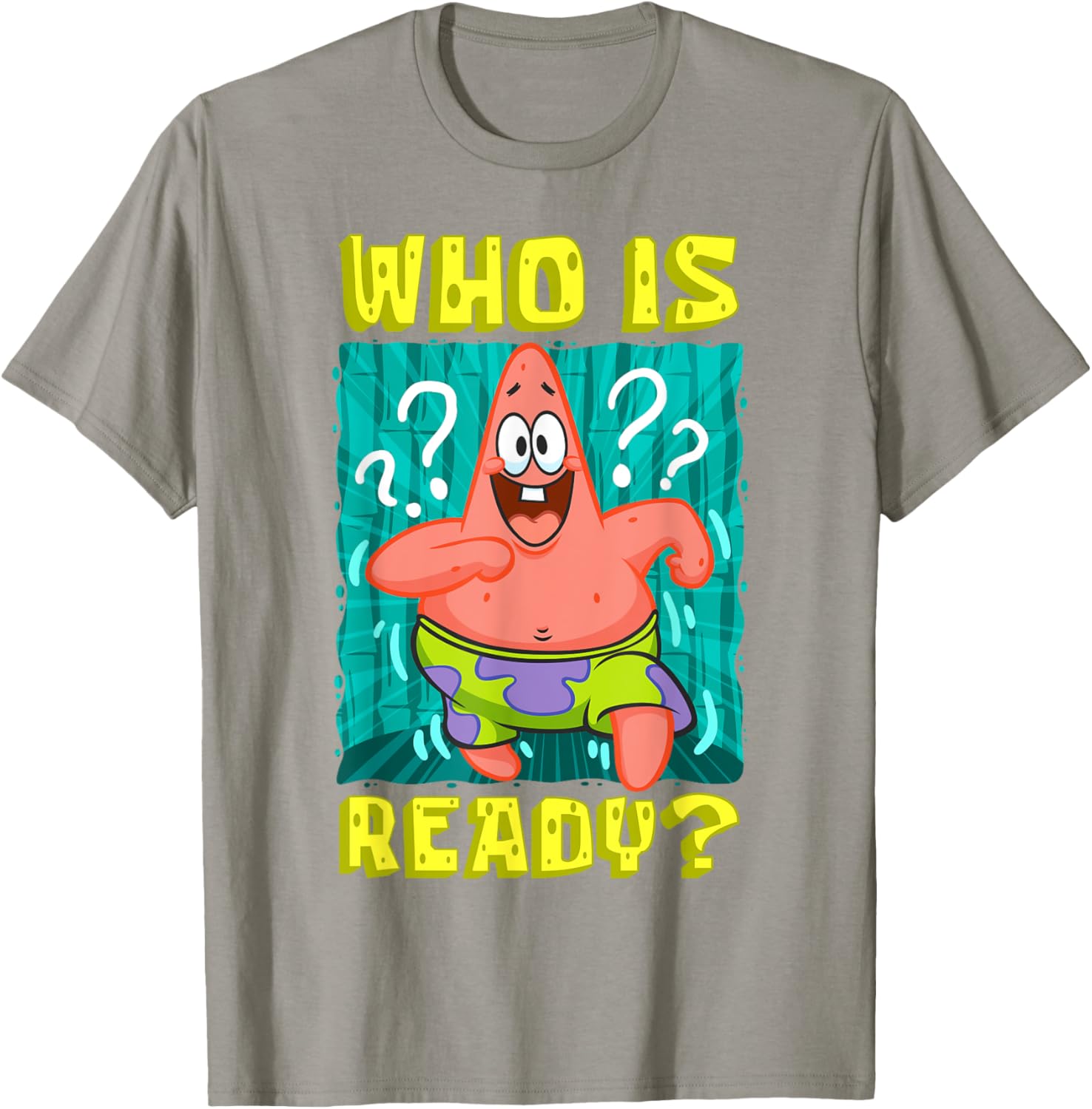 Mademark SpongeBob Patrick Star Ready Funny T-Shirt for Fans - 10
