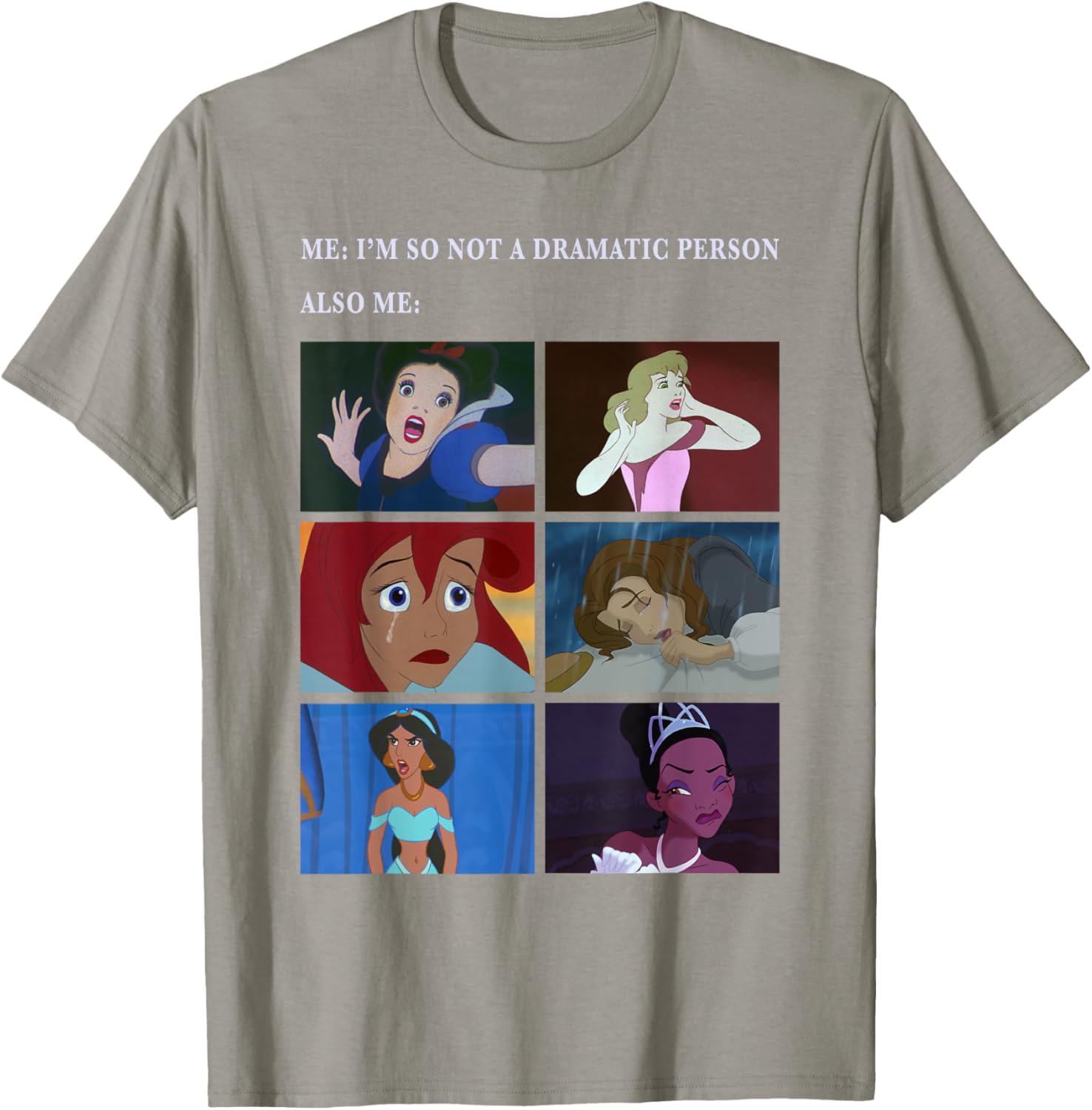 Disney Princess Not Dramatic Meme Panel T-Shirt for Fun Fashion Fans - 7