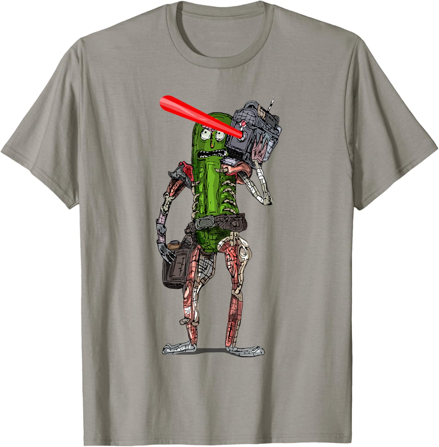 Pickle Rick Laser Beam T-Shirt - Fun Rick and Morty Apparel for Fans - 3