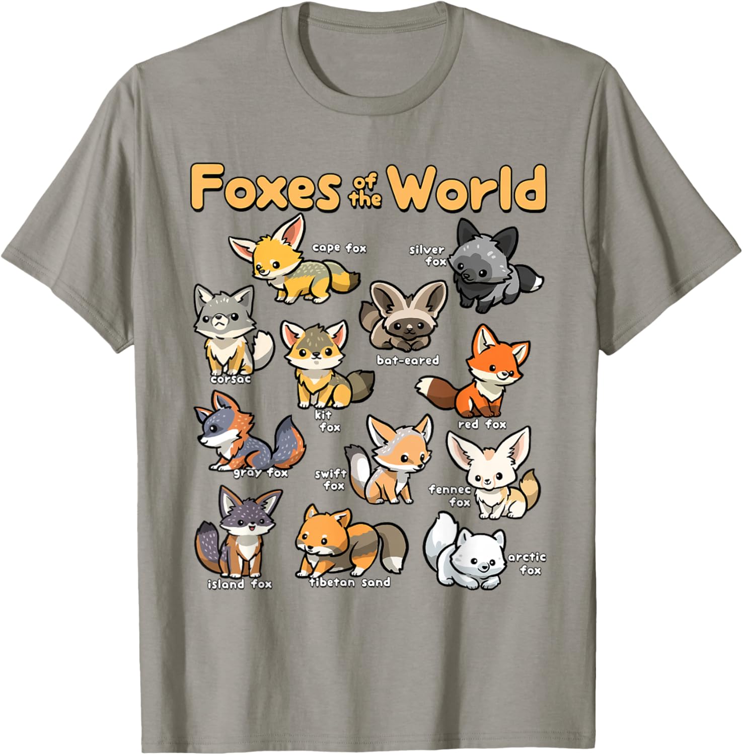 Kawaii Fox Lover T-Shirt for Animal Lovers - Fun Educational Design - 18
