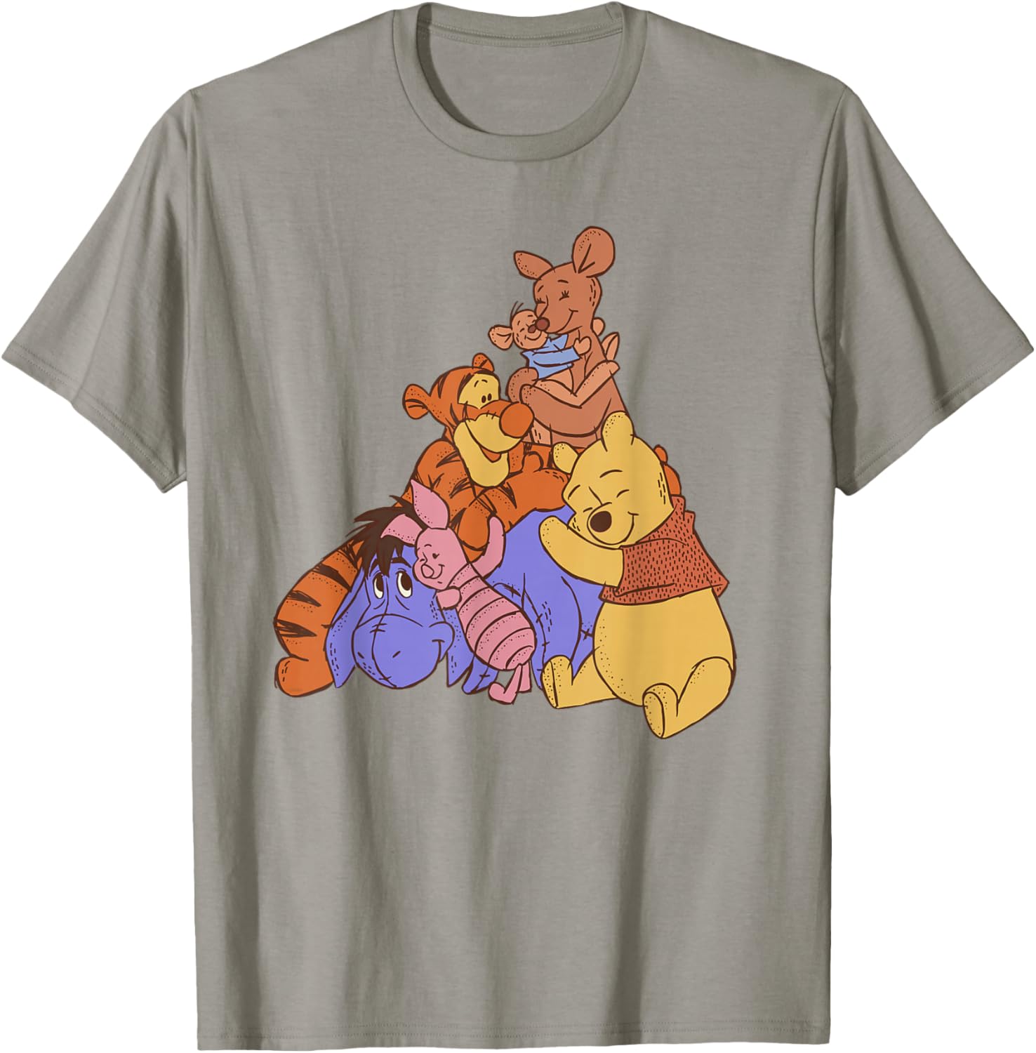 Disney Winnie the Pooh Kanga Roo Group Hug T-Shirt for Kids and Adults - 5