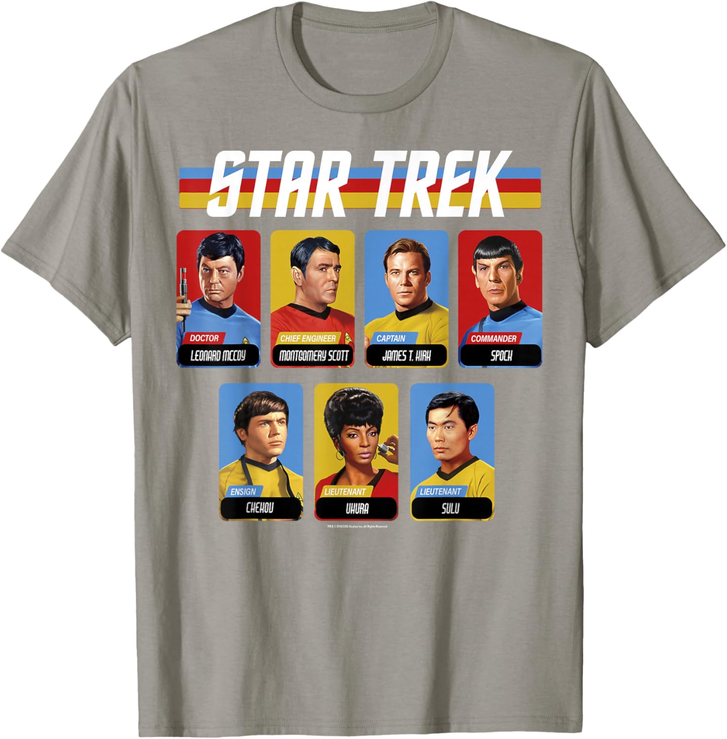 Star Trek Original Series Crew Retro Portraits T-Shirt for Fans - 8
