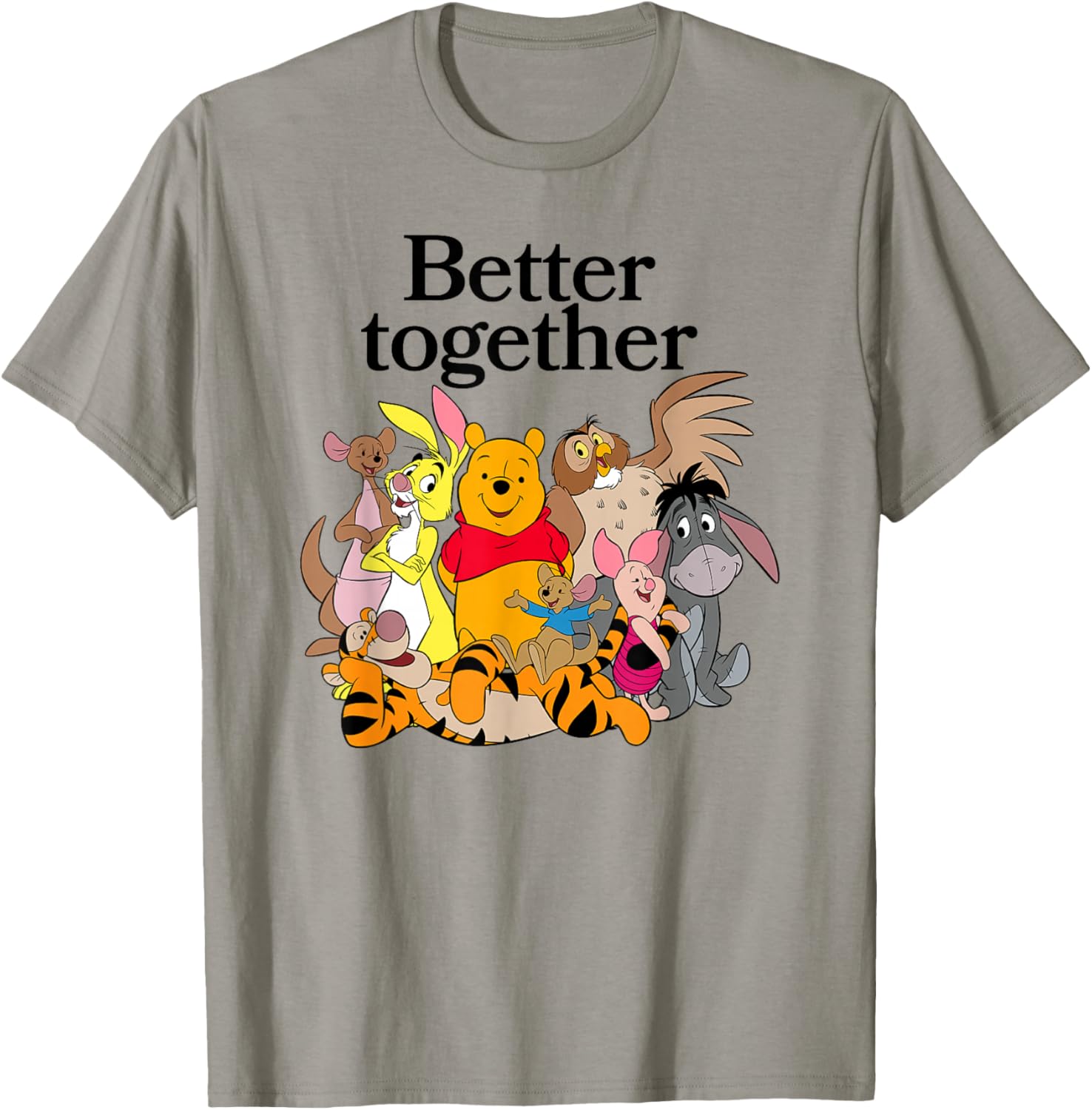 Winnie the Pooh Better Together Friends Group Shot T-Shirt for Fans - 13