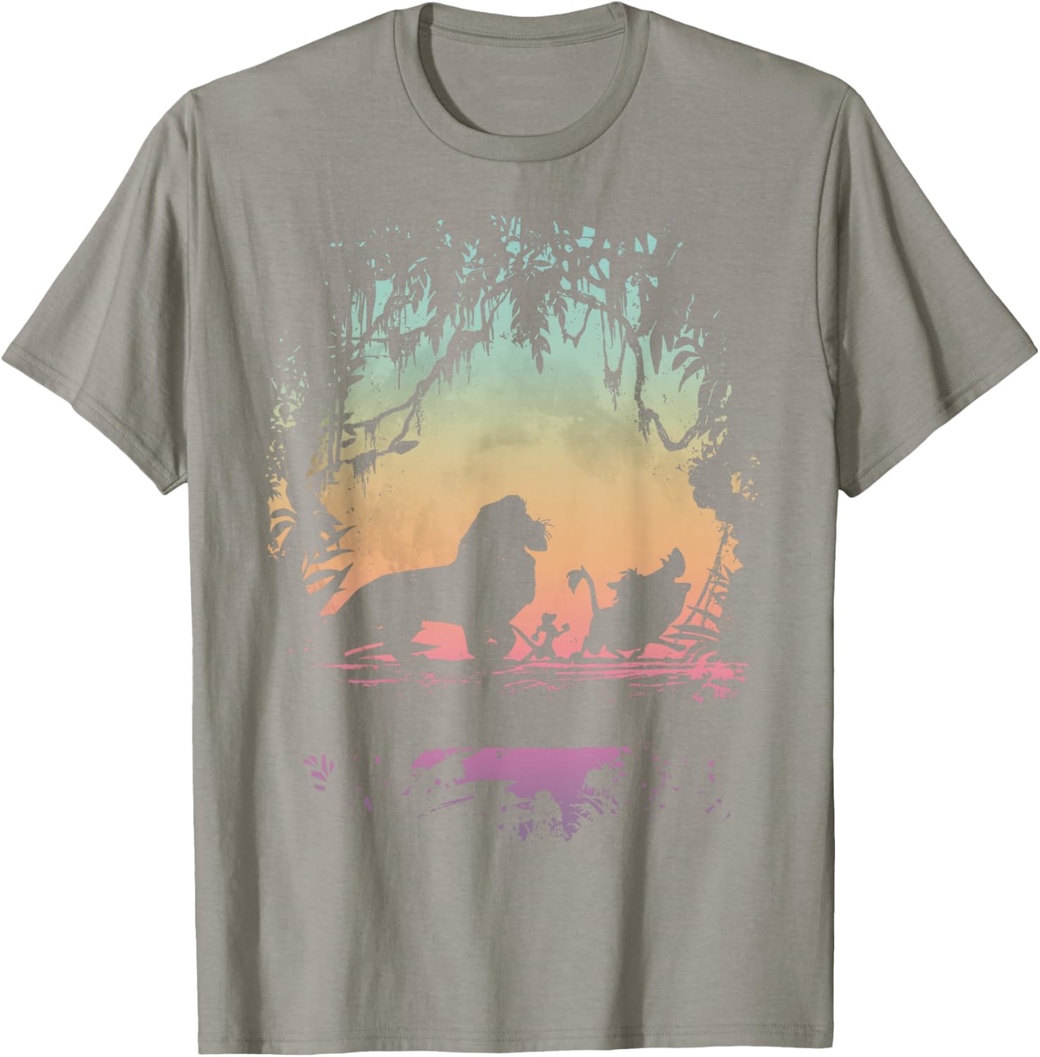 Disney Lion King Gradient Jungle Trio Graphic T-Shirt for Fans - 4