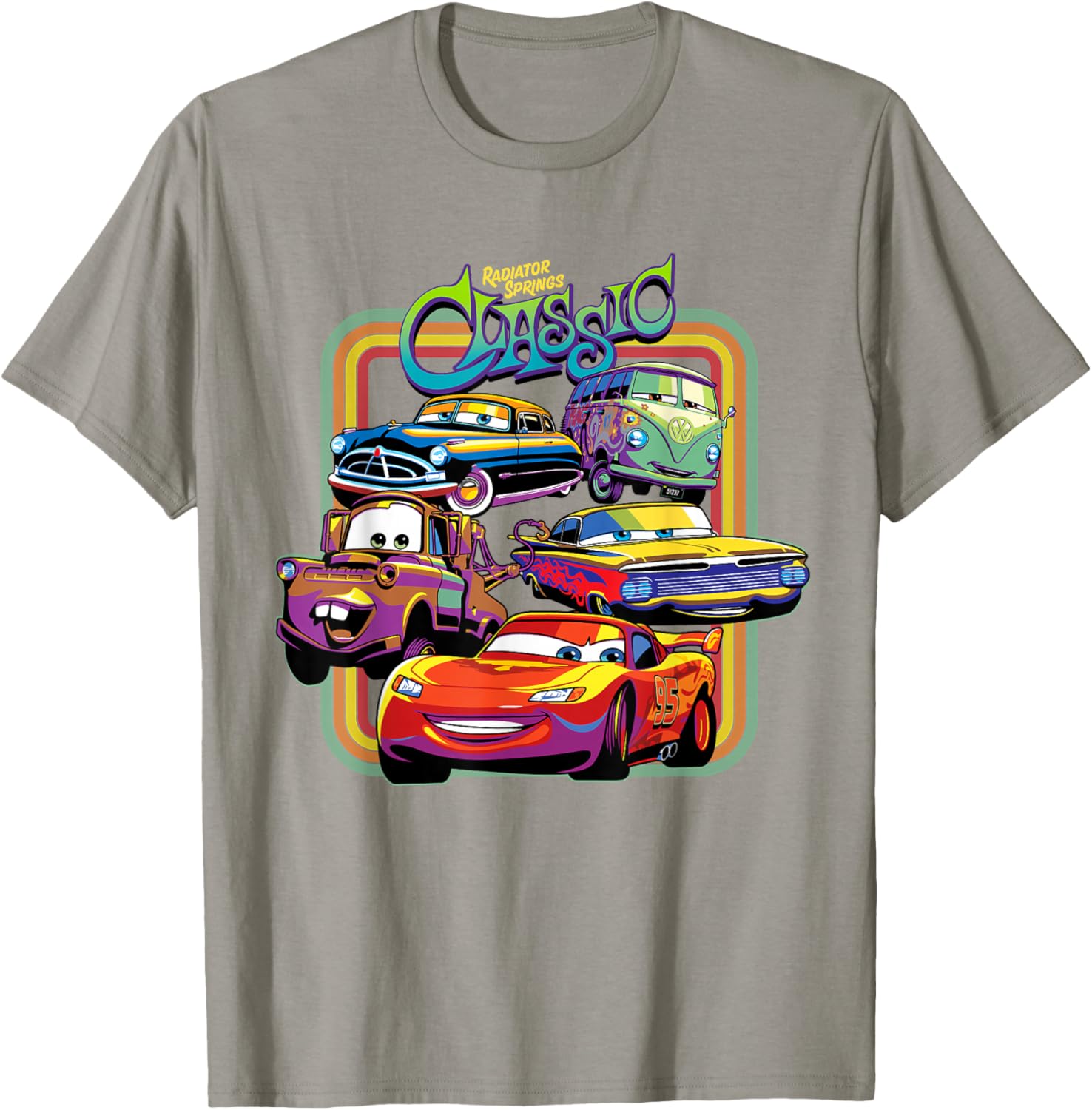 Disney PIXAR Cars Radiator Springs Classic T-Shirt for Kids and Adults - 5