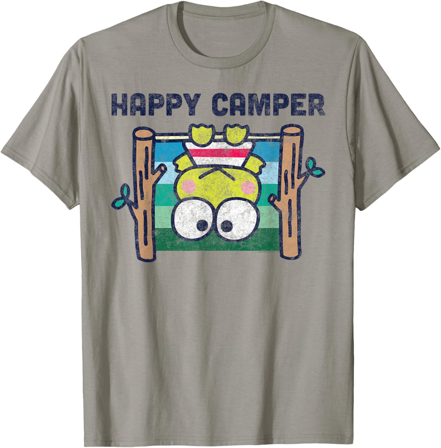 Keroppi Happy Camper T-Shirt Fun Outdoor Adventure Apparel for Kids - 7