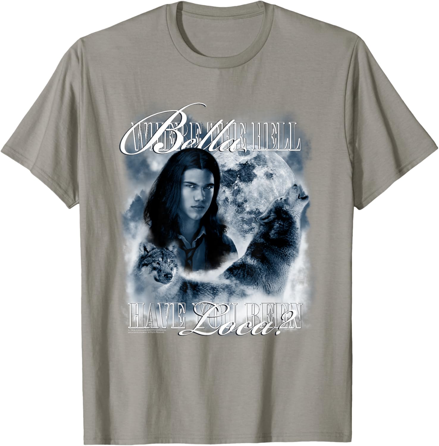 Twilight Saga Retro Jacob Wolf Moon Graphic T-Shirt for Fans - 1