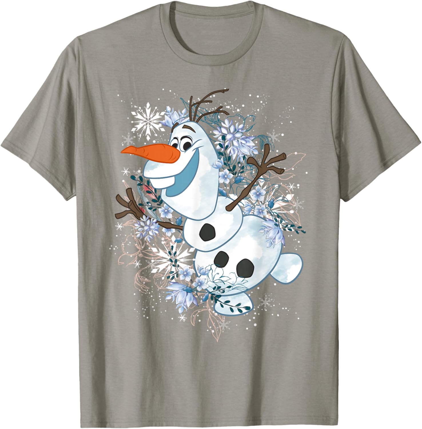 Disney Frozen Olaf Dancing Snowflakes Graphic T-Shirt for Kids and Adults - 6
