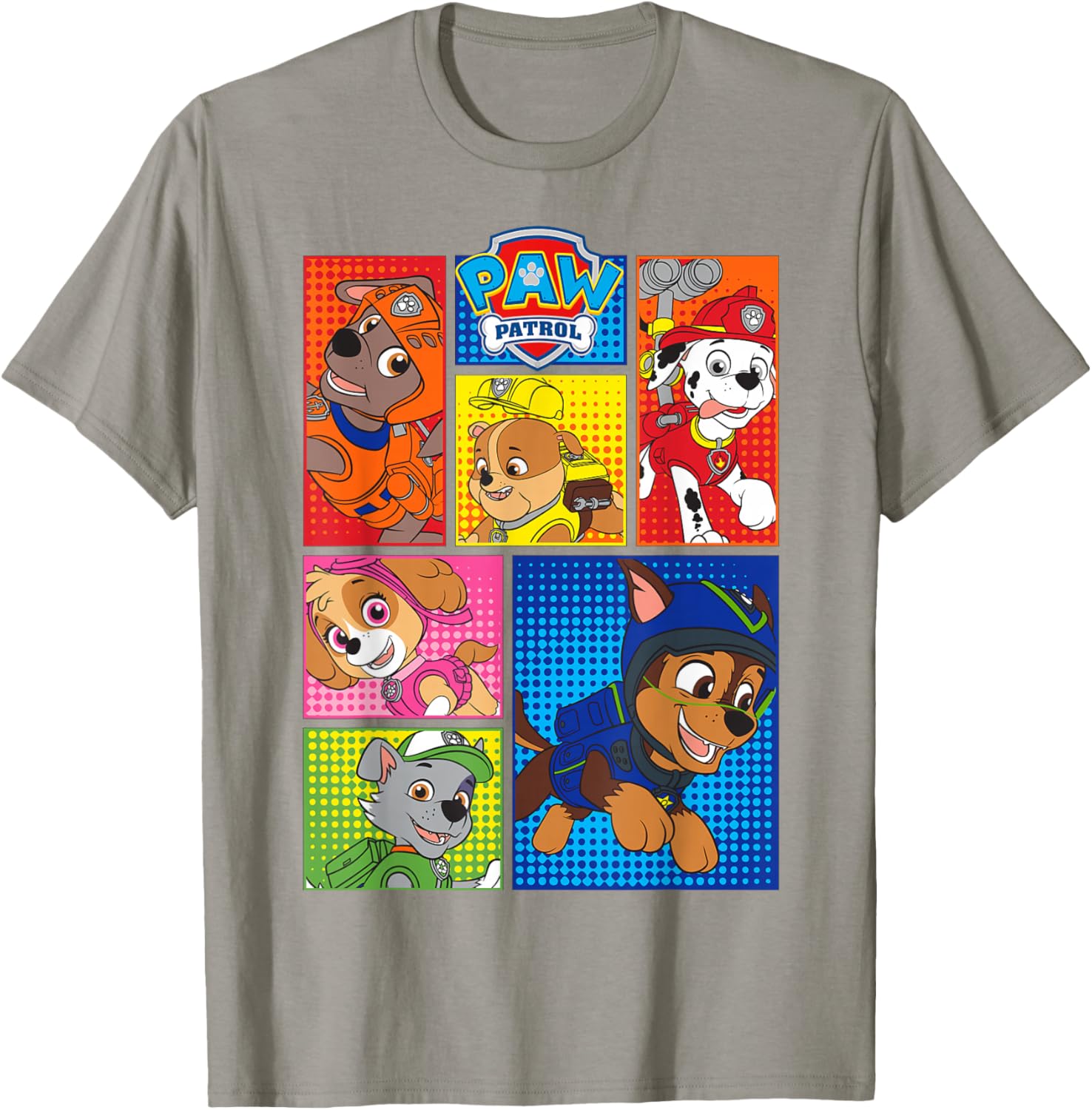 Adorable Paw Patrol Pup Shapes T-Shirt for Kids - Fun and Stylish Apparel - 9
