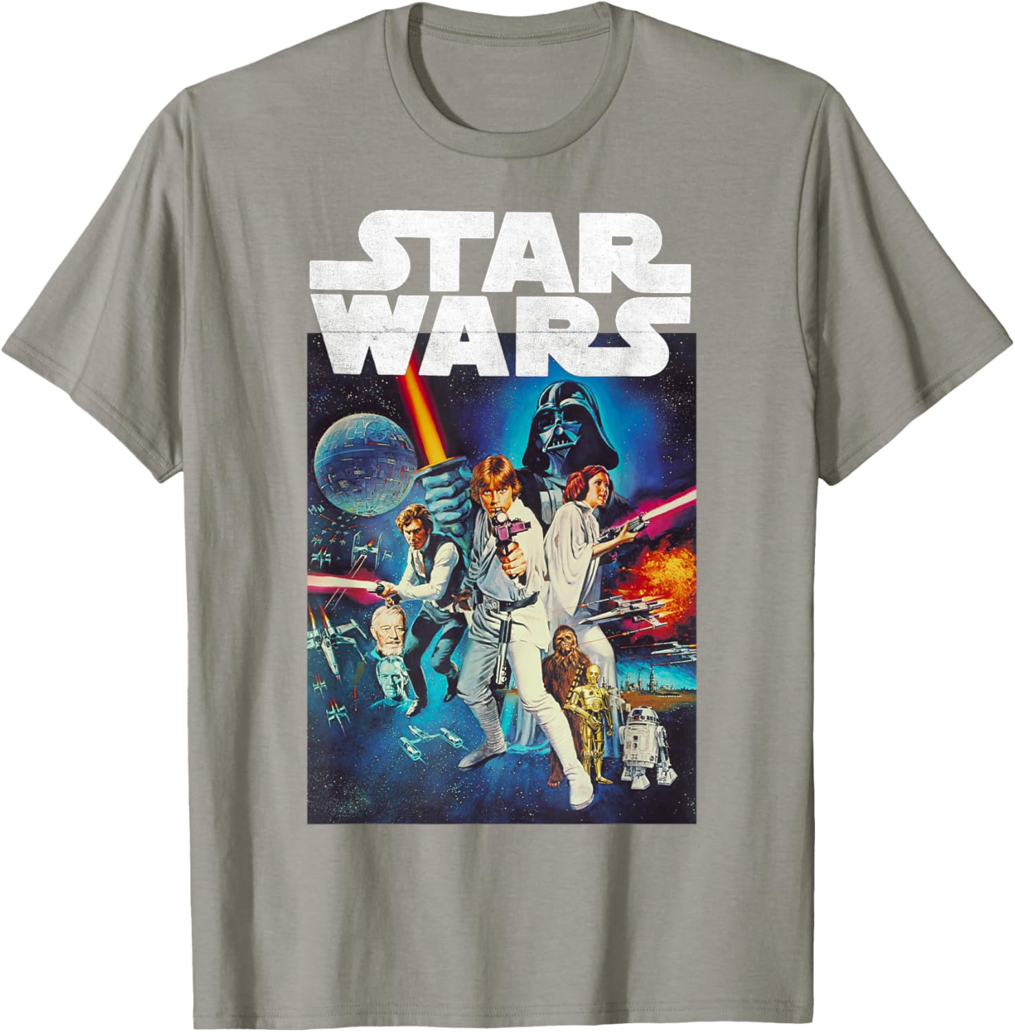 Star Wars Vintage Cast Poster T-Shirt for Disney Fans and Collectors - 11