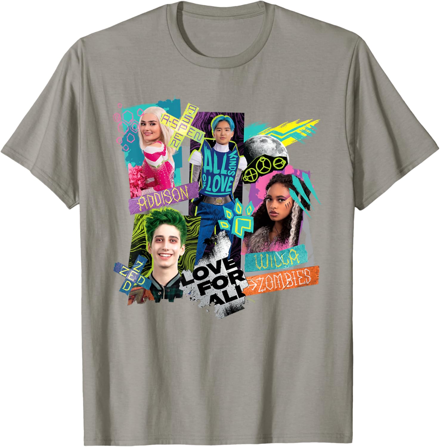 Disney Channel Zombies 3 Love for All T-Shirt for Kids and Teens - 16