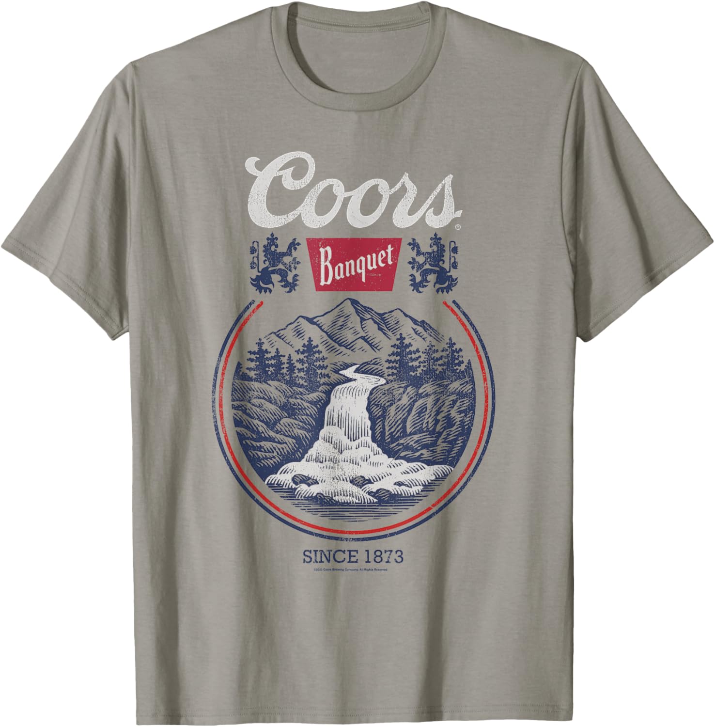 Coors Banquet Classic Circle Logo Beer Scene T-Shirt for Men and Women - 1