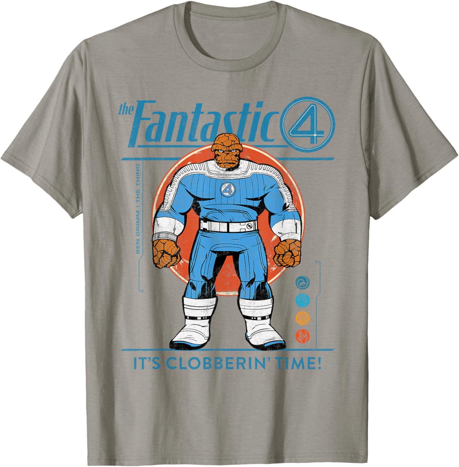 Marvel Fantastic Four The Thing Retro T-Shirt for Fans of Classic Comics - 10
