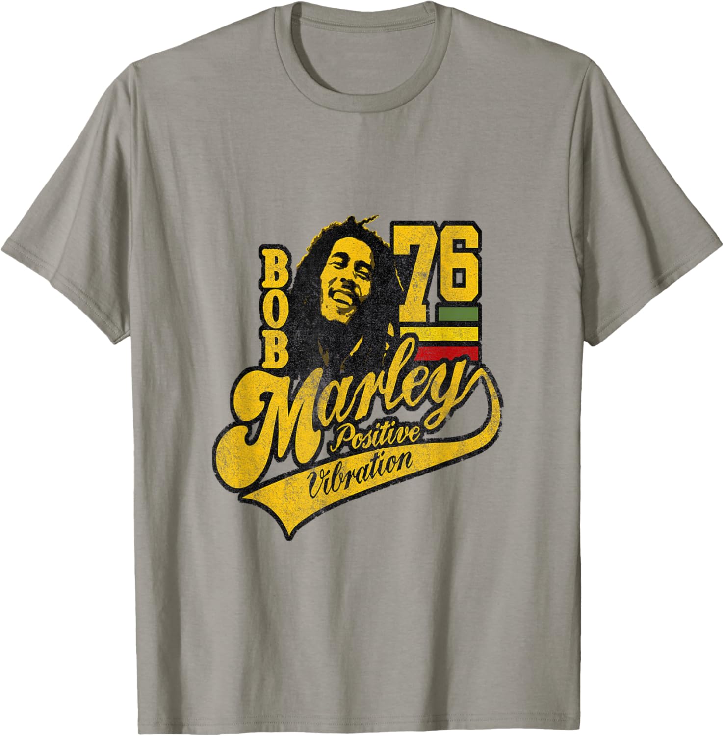 Bob Marley Positive Vibrations Soccer T-Shirt for Music and Sports Fans - 8