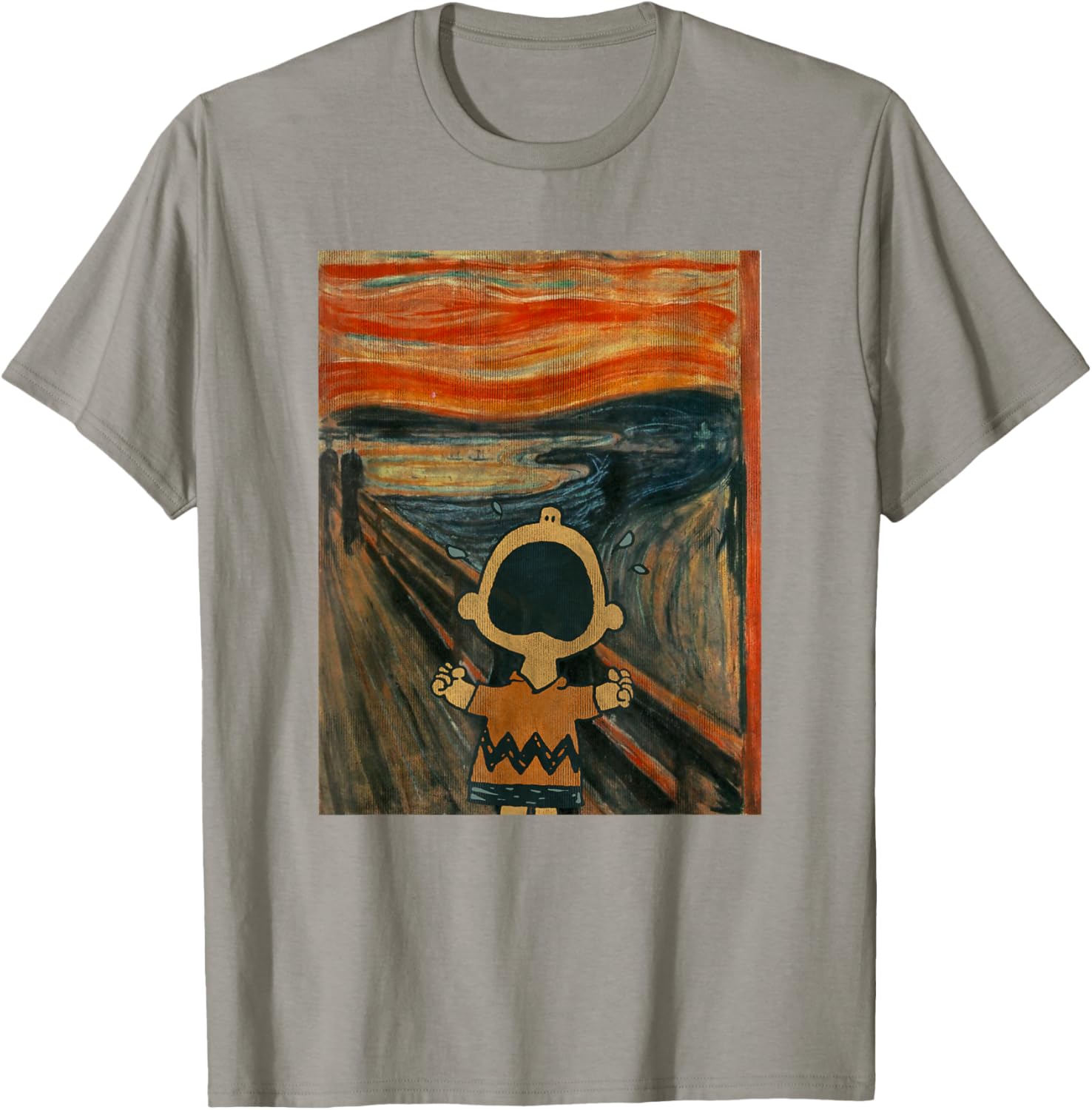 Artsy Peanuts Charlie Brown Scream T-Shirt for Fun Casual Wear - 15