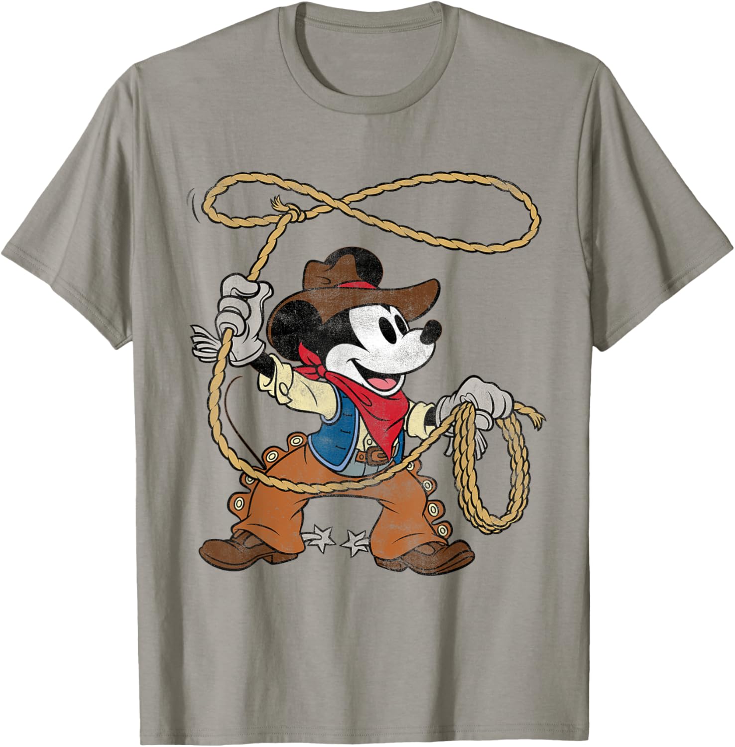 Vintage Mickey Mouse Cowboy T-Shirt for Fun Western Style Fashion - 23