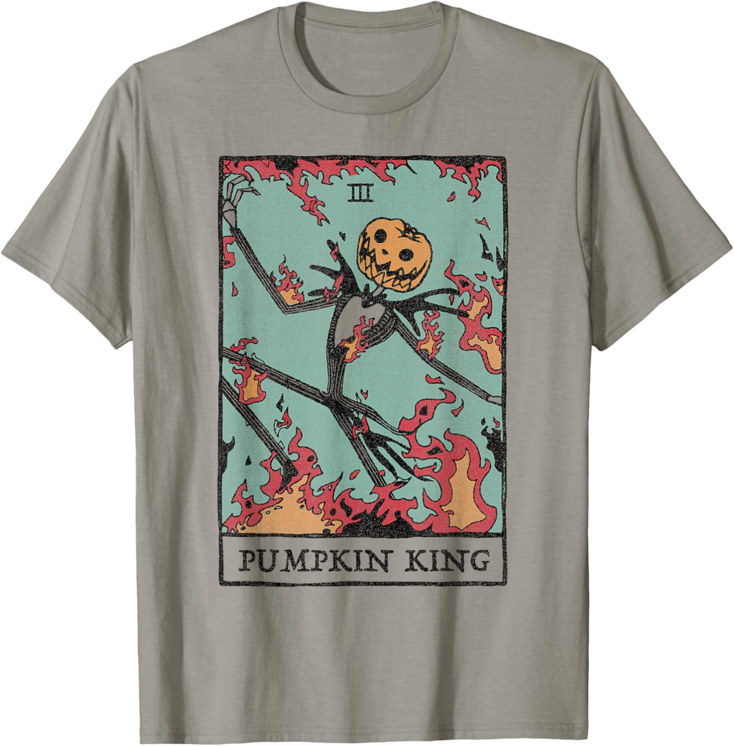Disney Nightmare Before Christmas Pumpkin King Tarot T-Shirt for Fans - 3