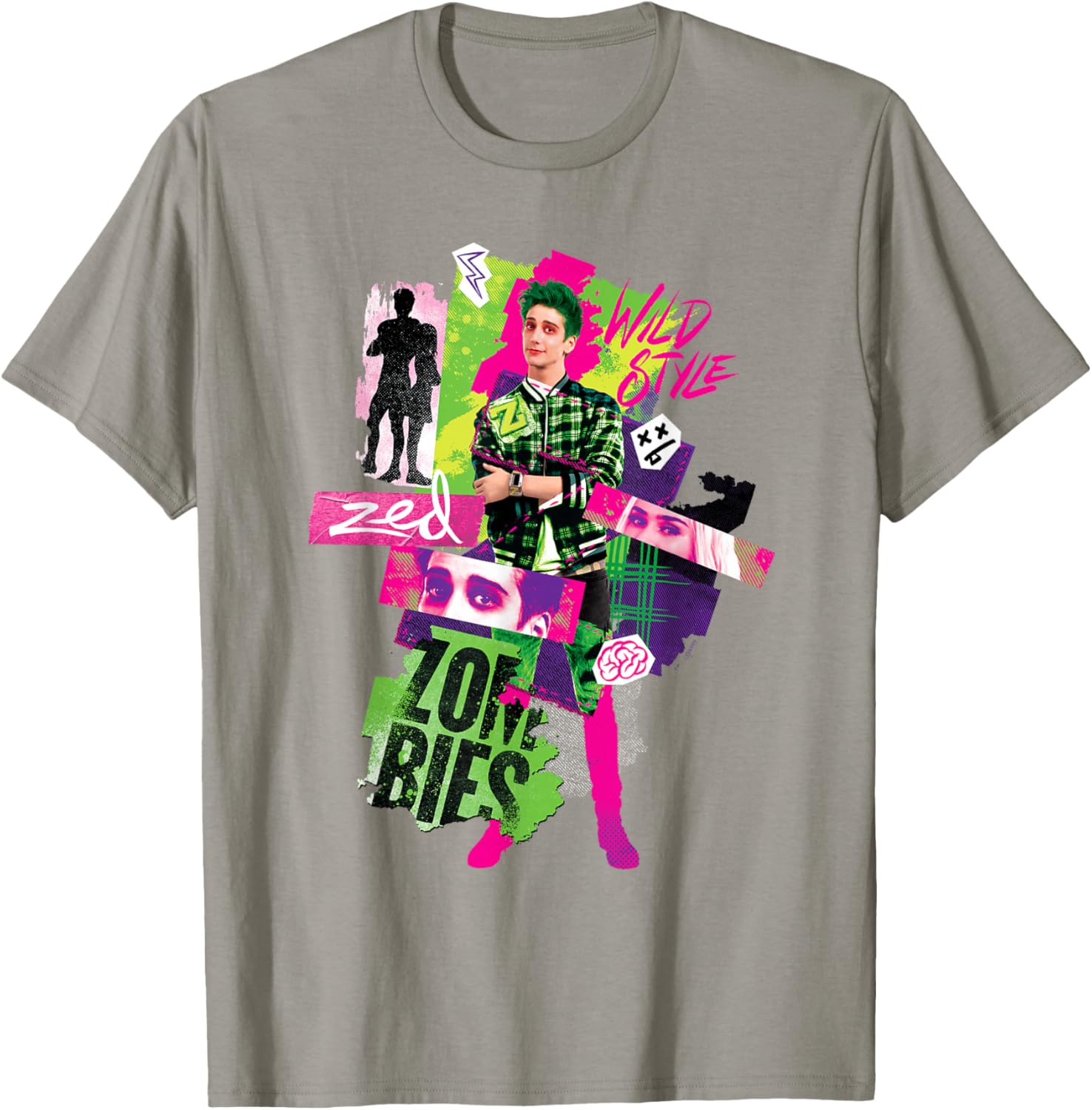 Disney Zombies 3 Zed Wild Style T-Shirt Perfect for Young Fans - 16