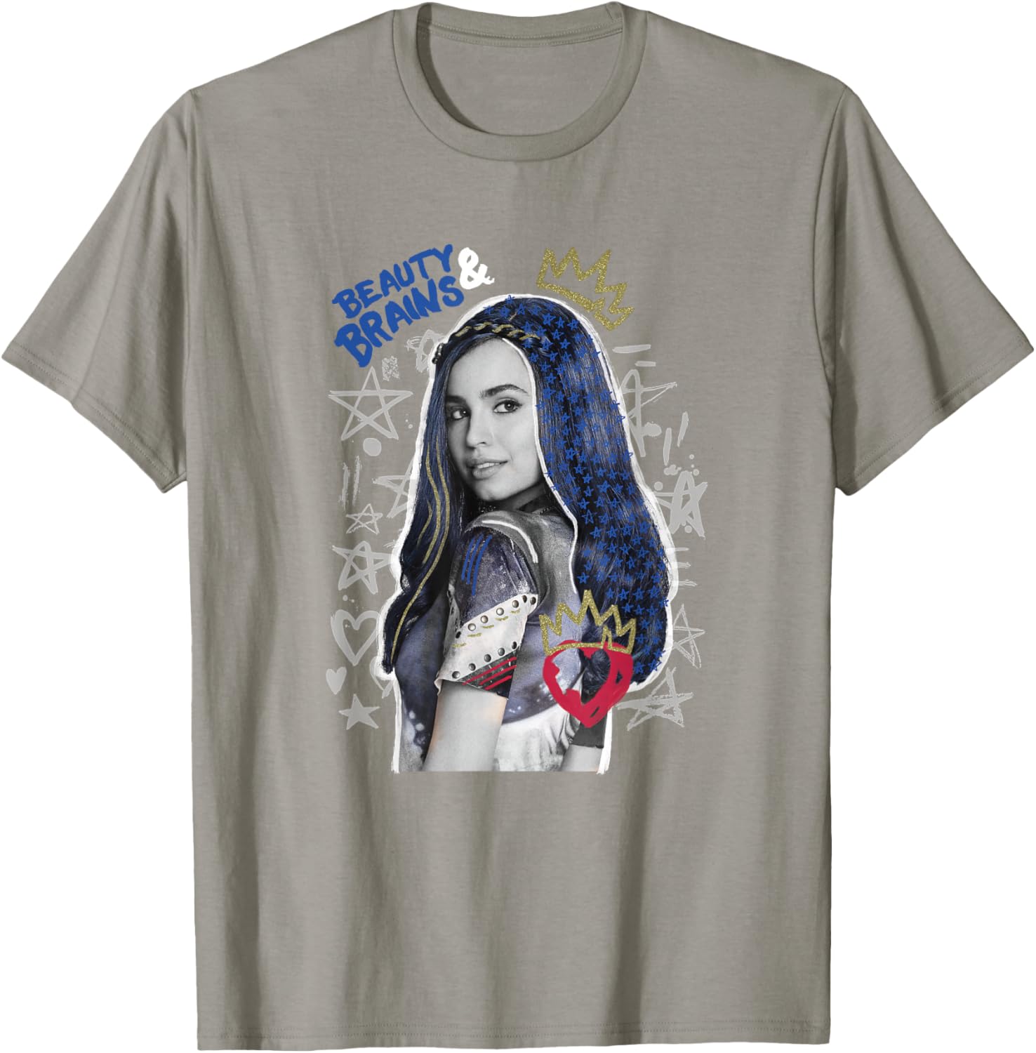 Disney Descendants 2 Evie Collage Tee Stylish Kids T-Shirt for Fans - 5