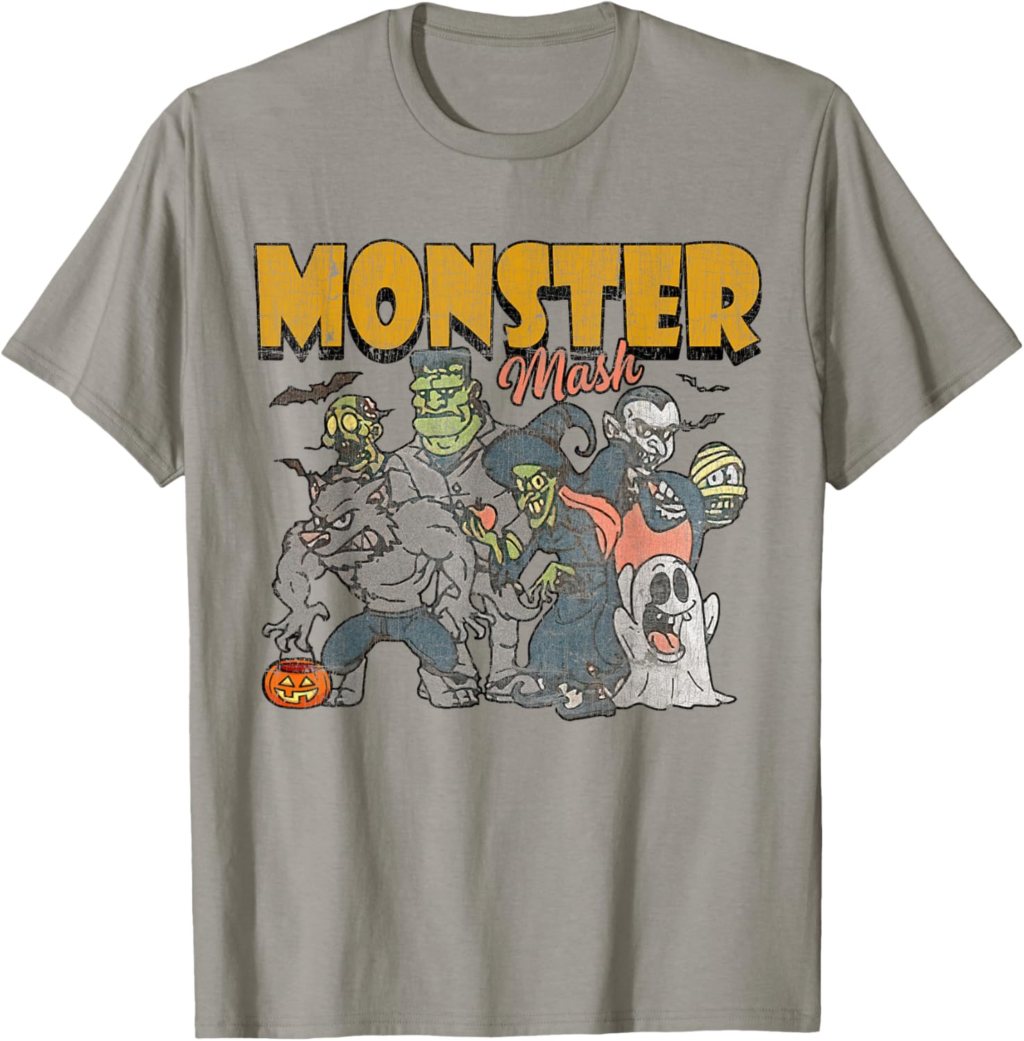 Funny Vintage Ghost Halloween T-Shirt - Monster Mash Design for Spooky Fun - 28