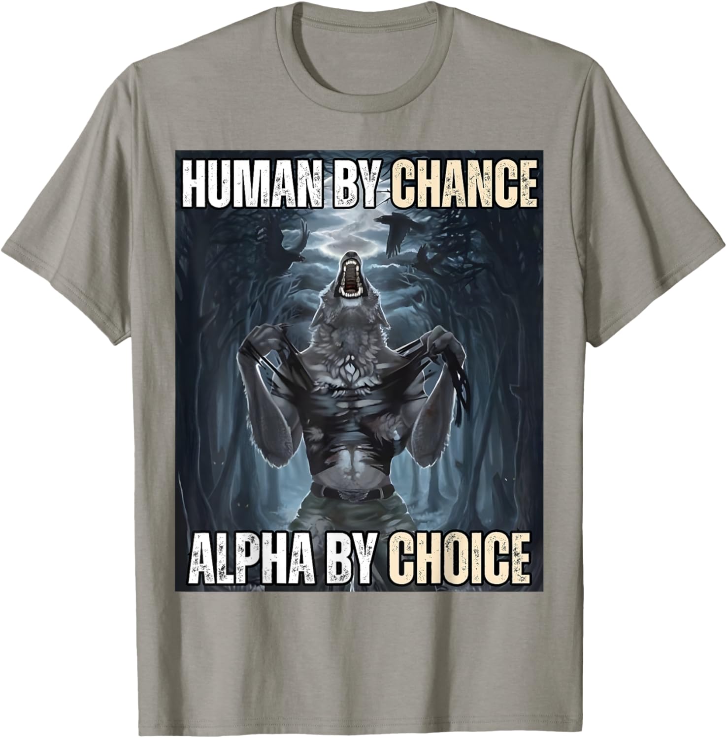 Funny Alpha Wolf Meme T-Shirt for Cool and Unique Style Fans - 3