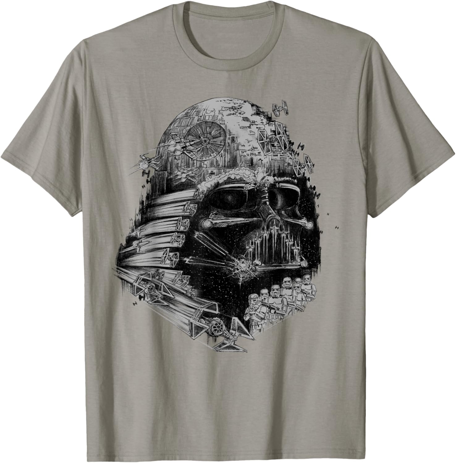 Darth Vader Build The Empire Graphic T-Shirt for Star Wars Fans - 8