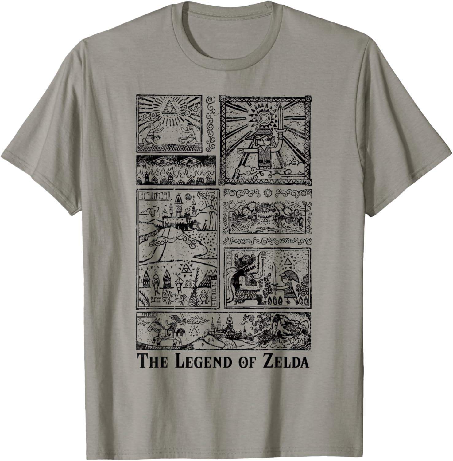 Nintendo Zelda Tonal Glyphs T-Shirt for Gamers and Fans of Adventure - 8