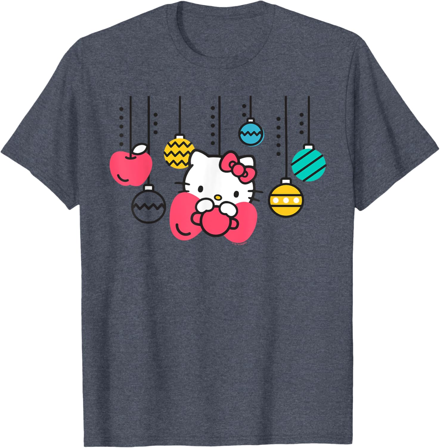 Adorable Hello Kitty Christmas Ornament T-Shirt for Holiday Cheer - 3