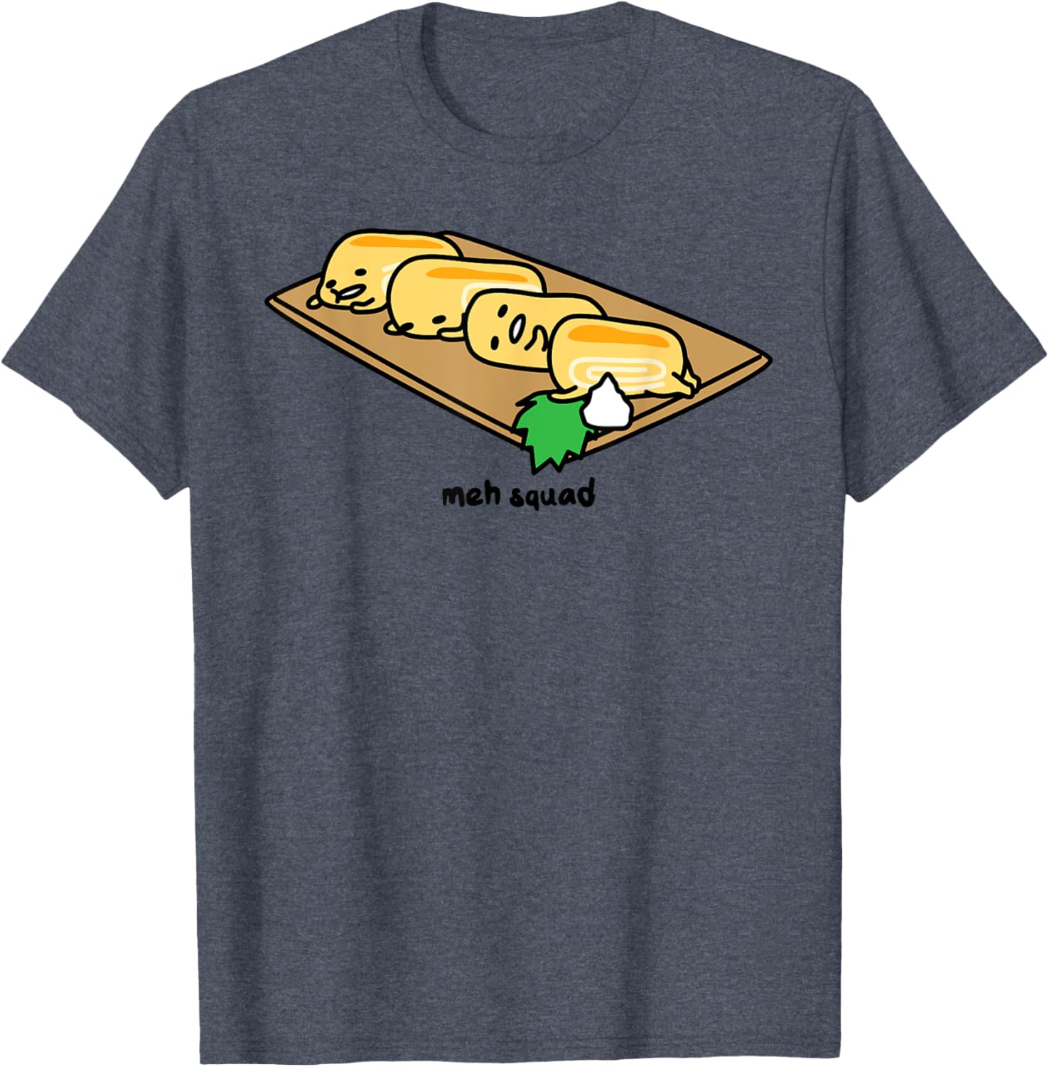 Gudetama Lazy Egg Sushi Tamagoyaki T-Shirt for Fun and Comfort - 22
