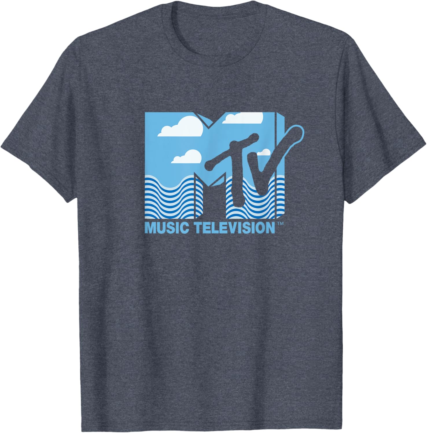 Mademark x MTV Official Logo T-Shirt with Water, Clouds & Blue Sky - 24