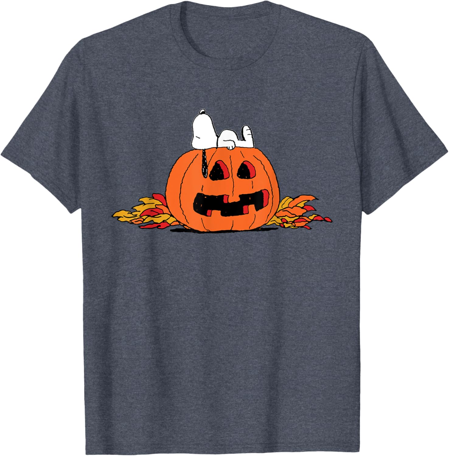 Peanuts Snoopy Lantern Halloween T-Shirt Fun and Festive Apparel - 4