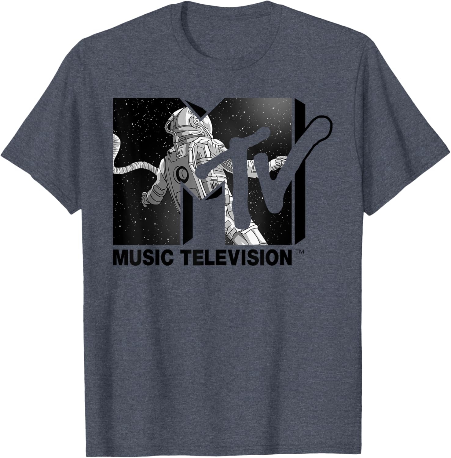 Mademark x MTV Astronaut Stratosphere Tee - Cool Graphic T-Shirt for Fans - 17