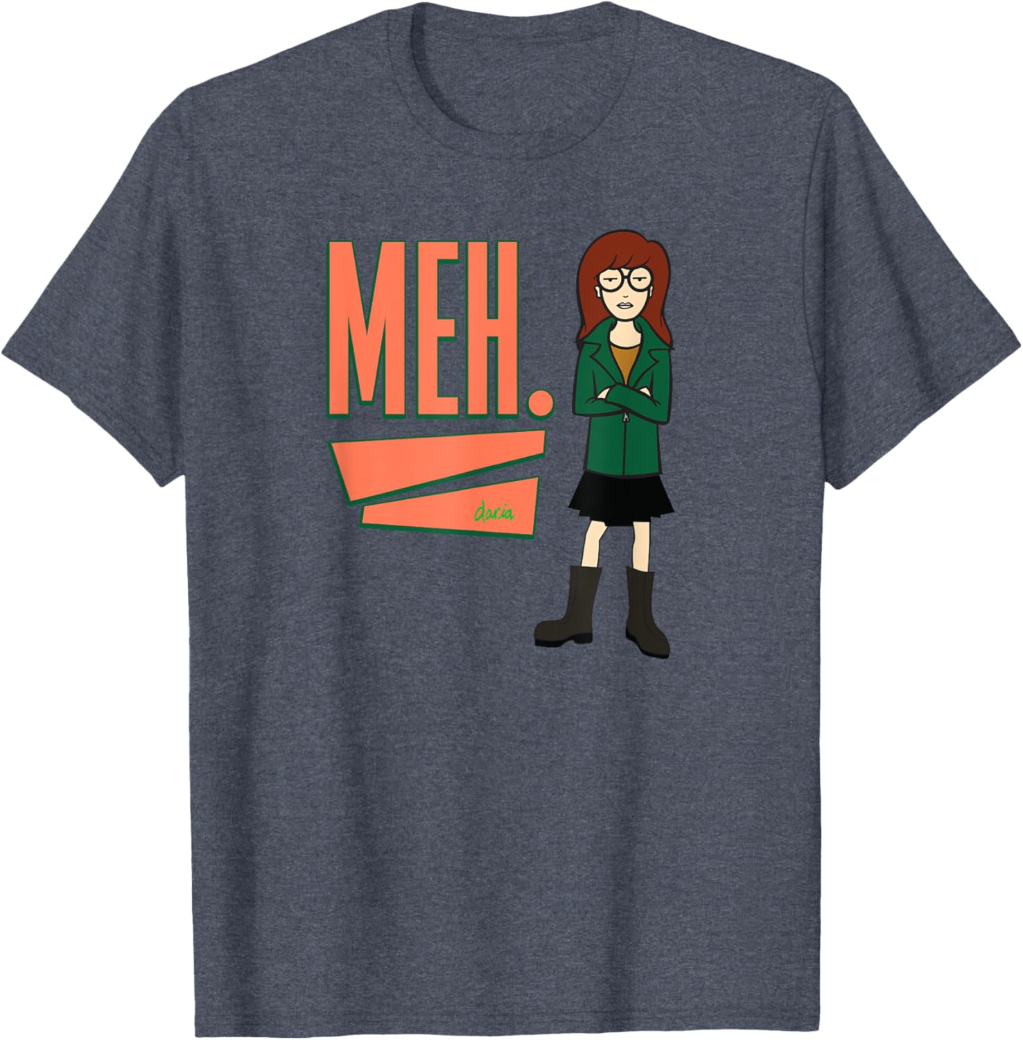 Mademark x Daria Meh T-Shirt Stylish and Comfortable Graphic Tee - 3