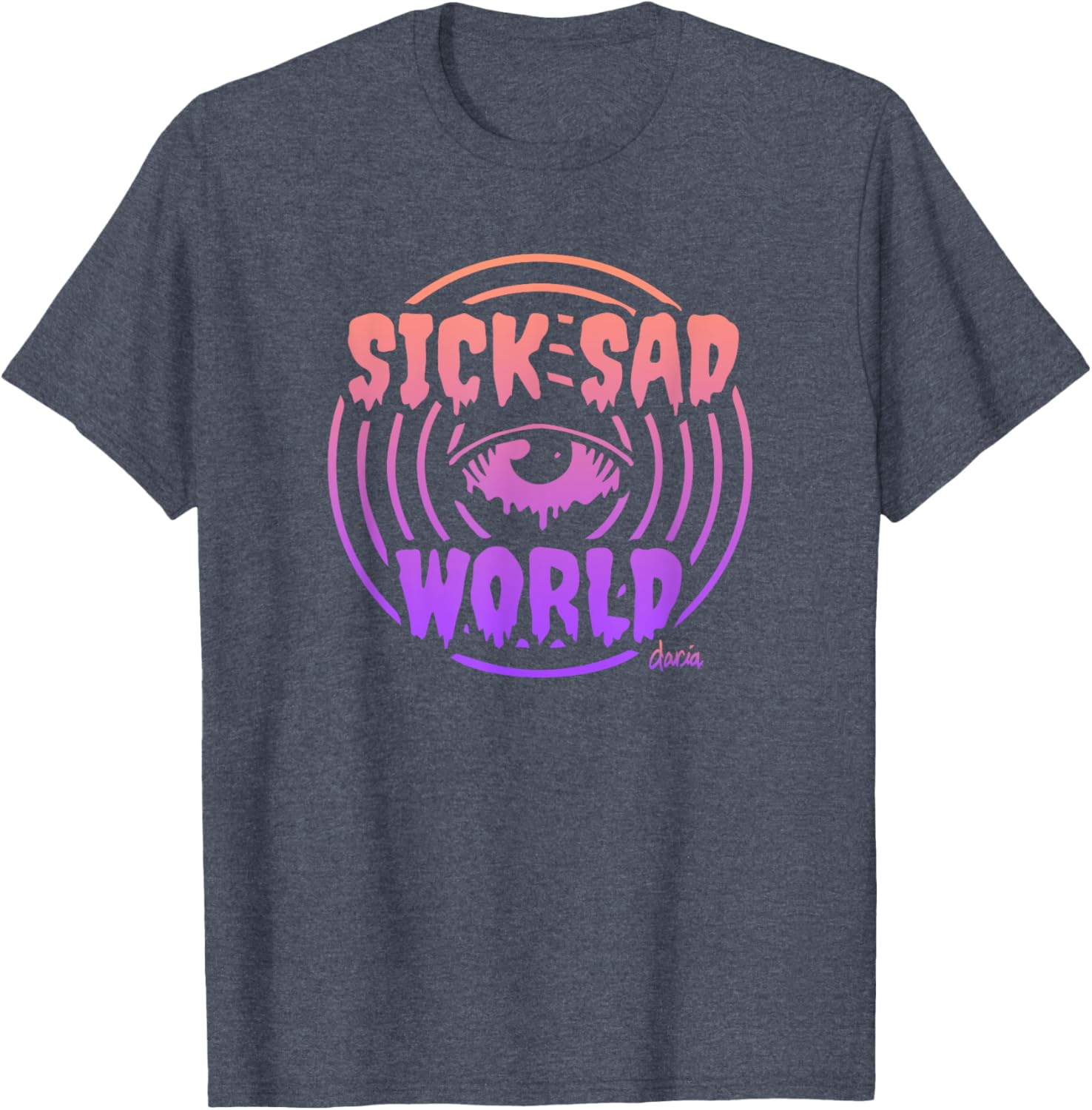 Mademark x Daria Sick Sad World Gradient T-Shirt for Trendy Fashion Lovers - 11