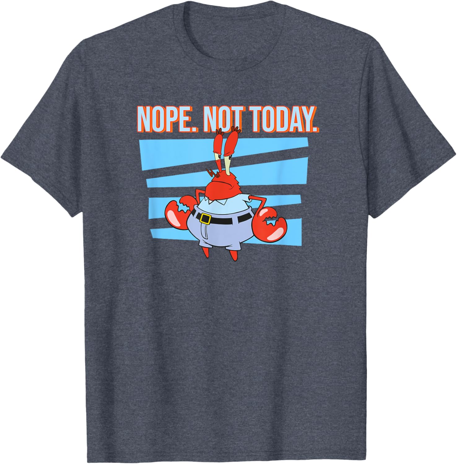 Mademark SpongeBob SquarePants Eugene Krabs Nope T-Shirt for Fans - 3