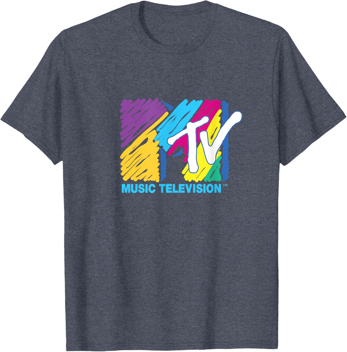 Mademark x MTV Colorful Logo Big Pen T-Shirt for Music Lovers - 14