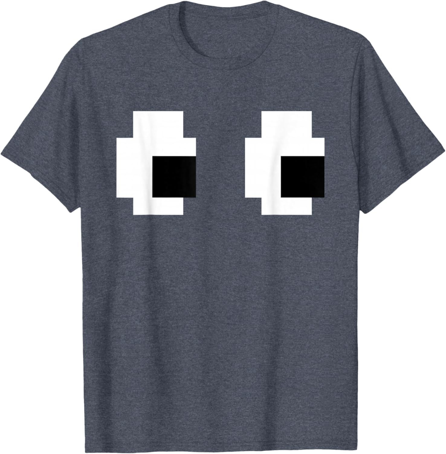 Retro Arcade Ghost Eyes Halloween T-Shirt for Fun Group Costumes - 17