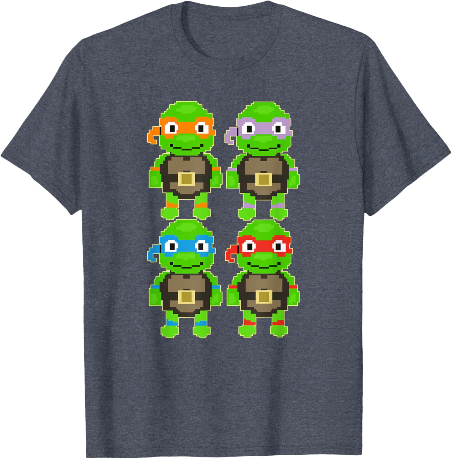 Mademark TMNT Pixel Art T-Shirt for Fans of Teenage Mutant Ninja Turtles - 5