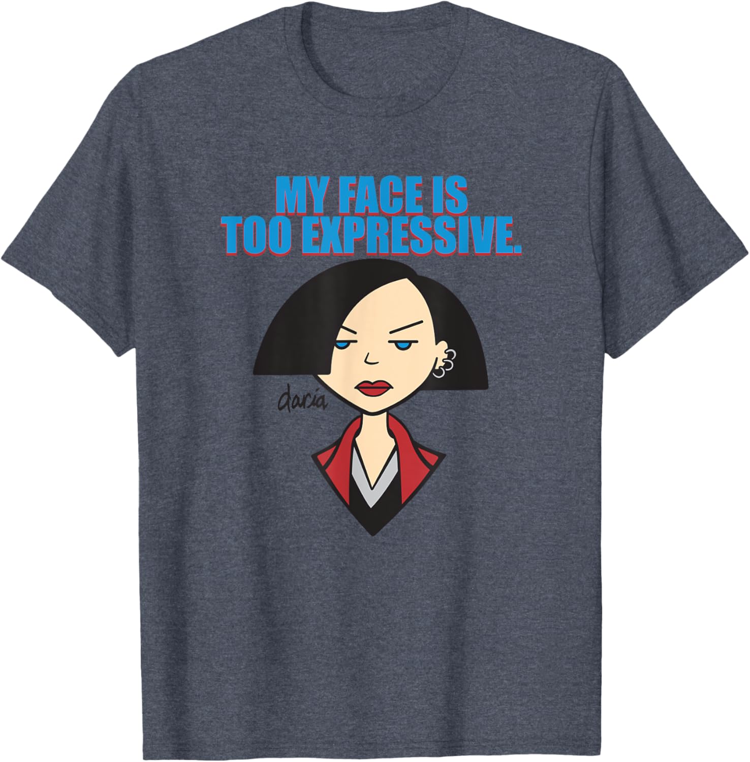 Mademark x Daria My Face is Too Expressive T-Shirt for Fun Fashion - 3