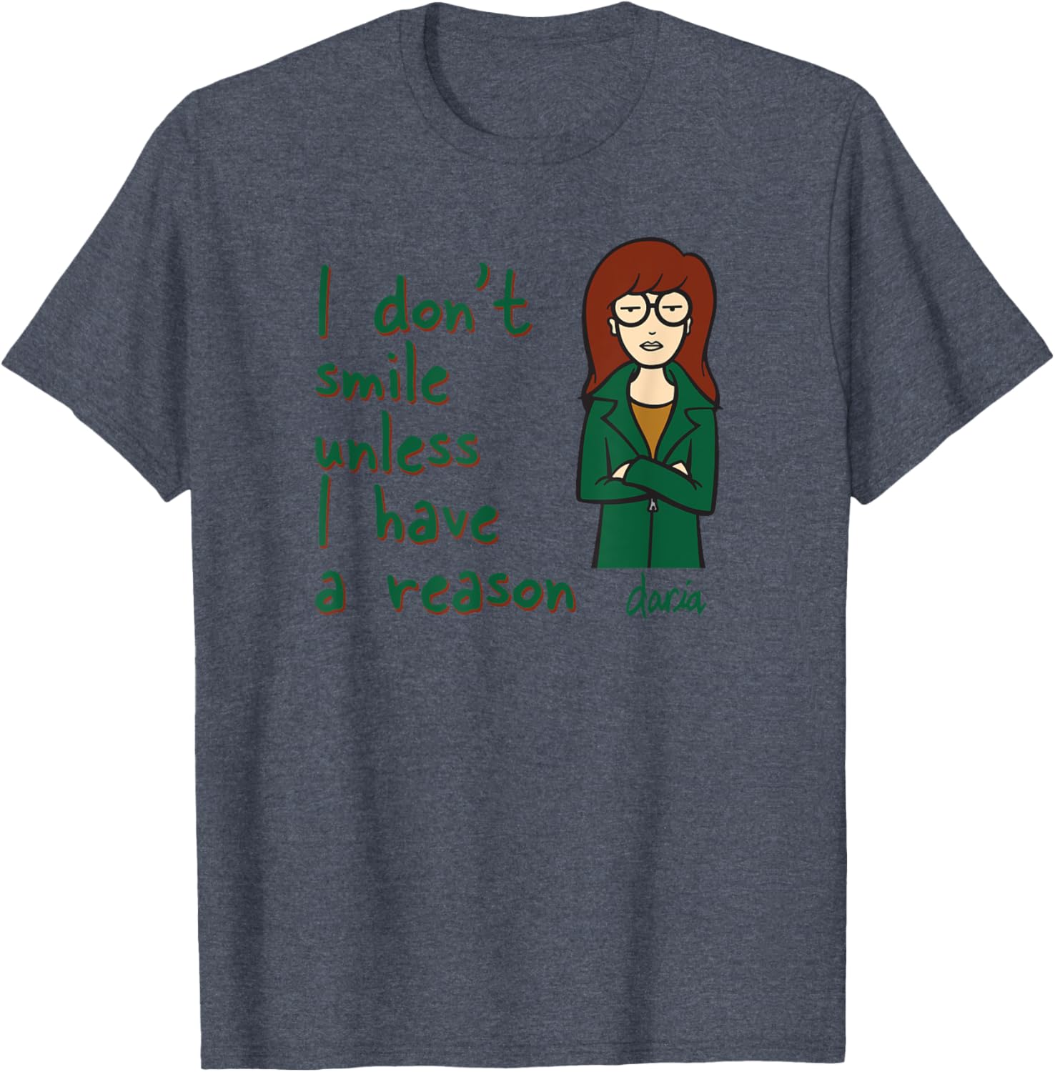 Mademark x Daria I Don't Smile Unless I Have a Reason T-Shirt Guide - 9