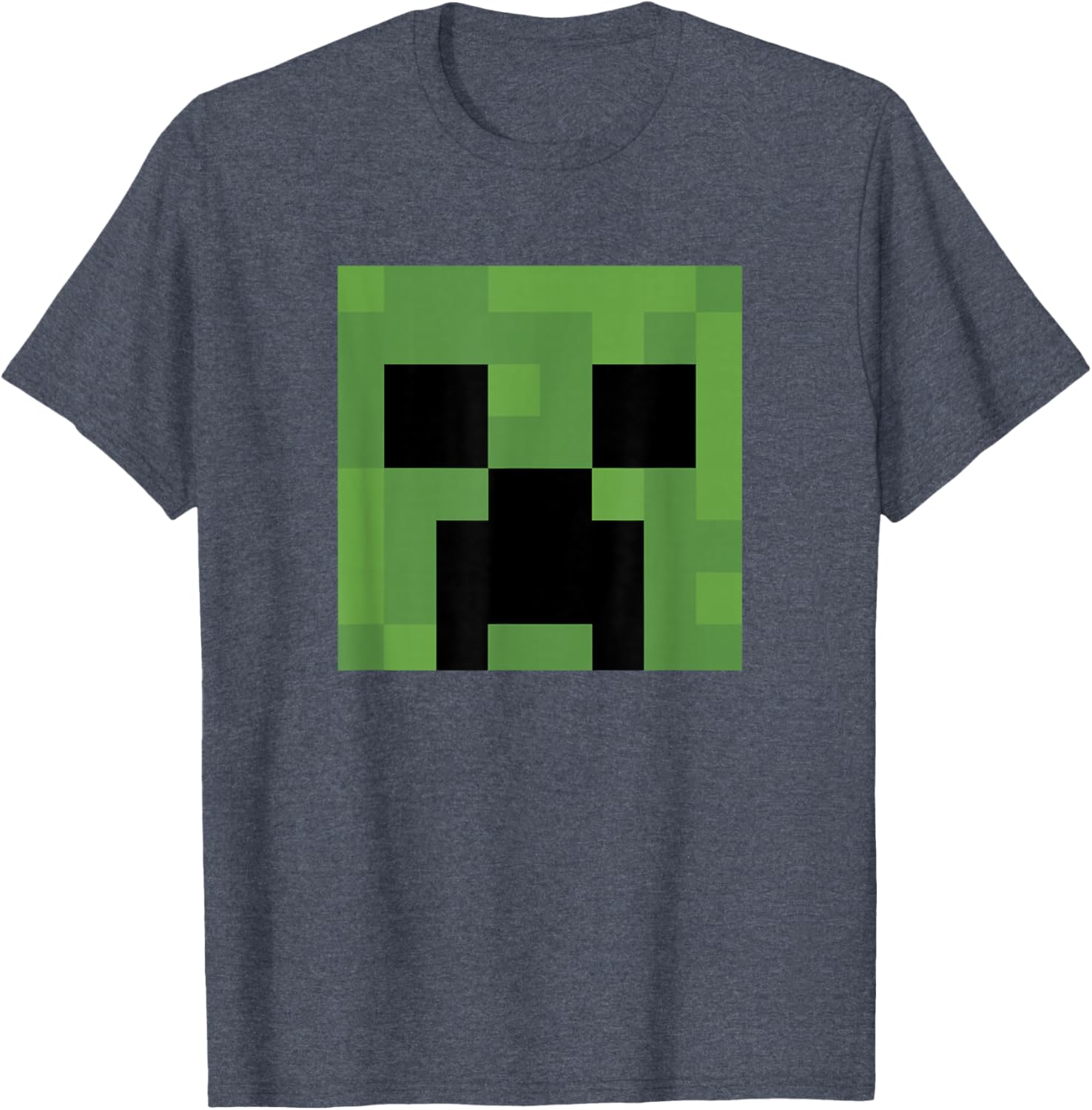 Minecraft Creeper Big Face T-Shirt for Gamers and Fans of All Ages - 8