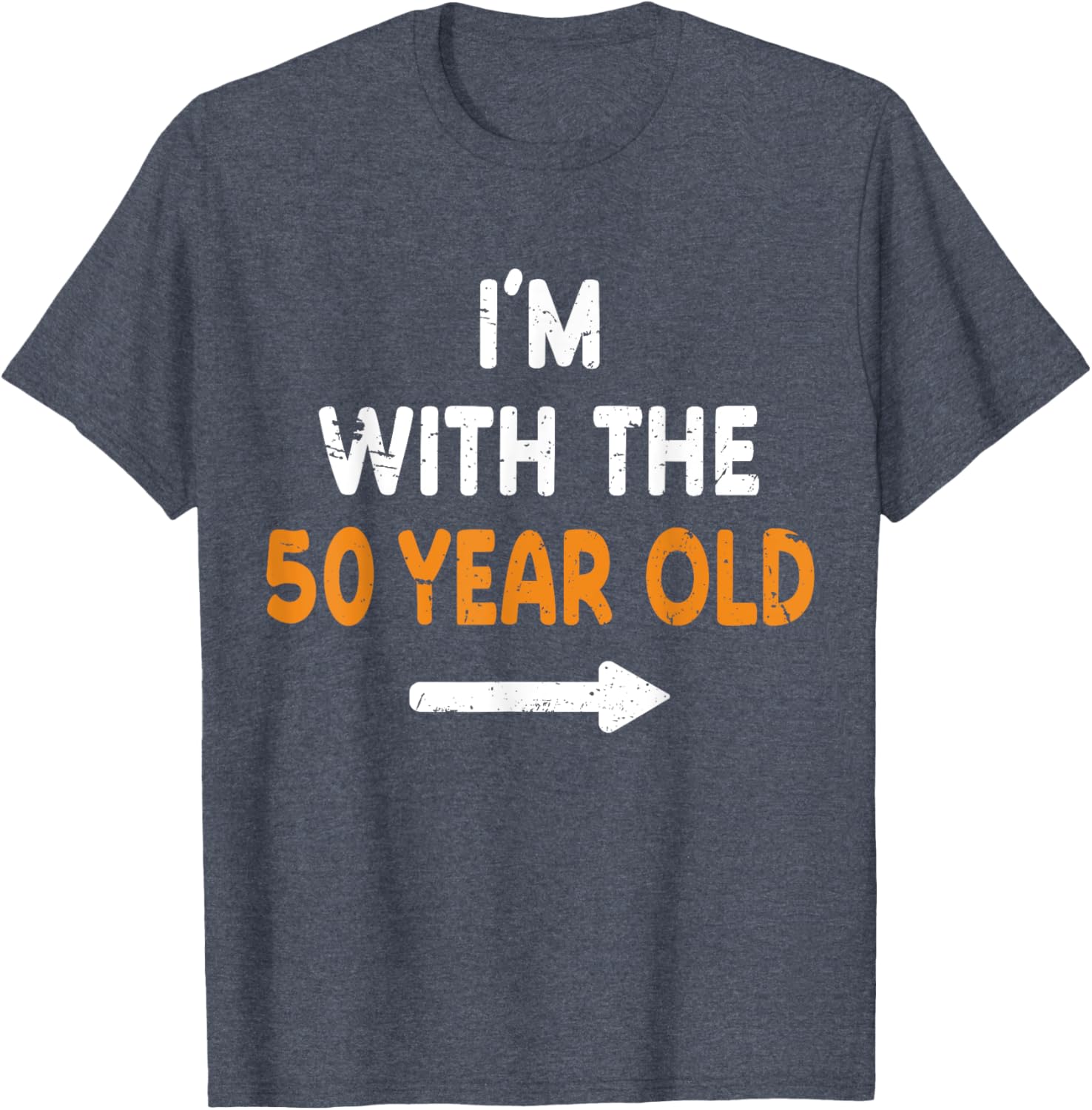 I'm With The 50 Year Old Halloween Costume T-Shirt for Easy Matching Fun - 12