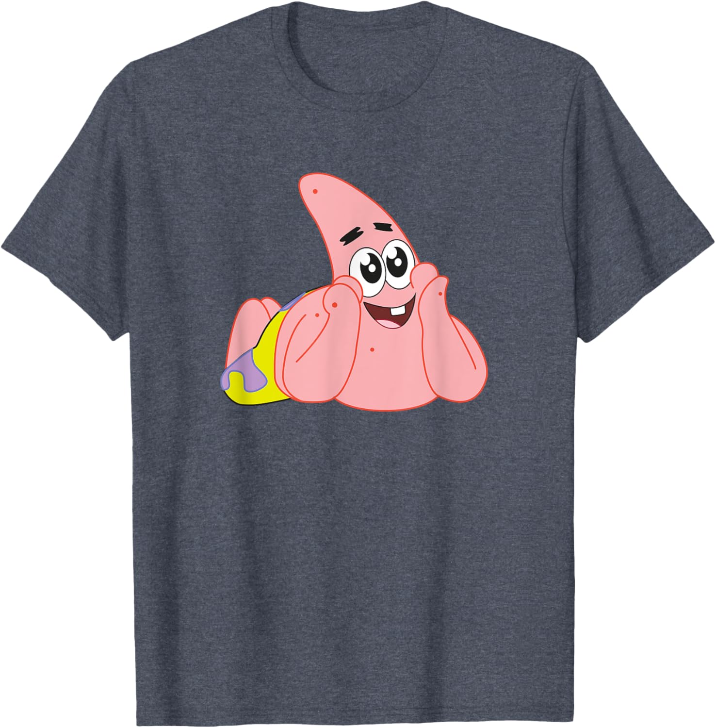 Mademark x SpongeBob Patrick Star Feelin Cute T-Shirt for Fun Style - 15