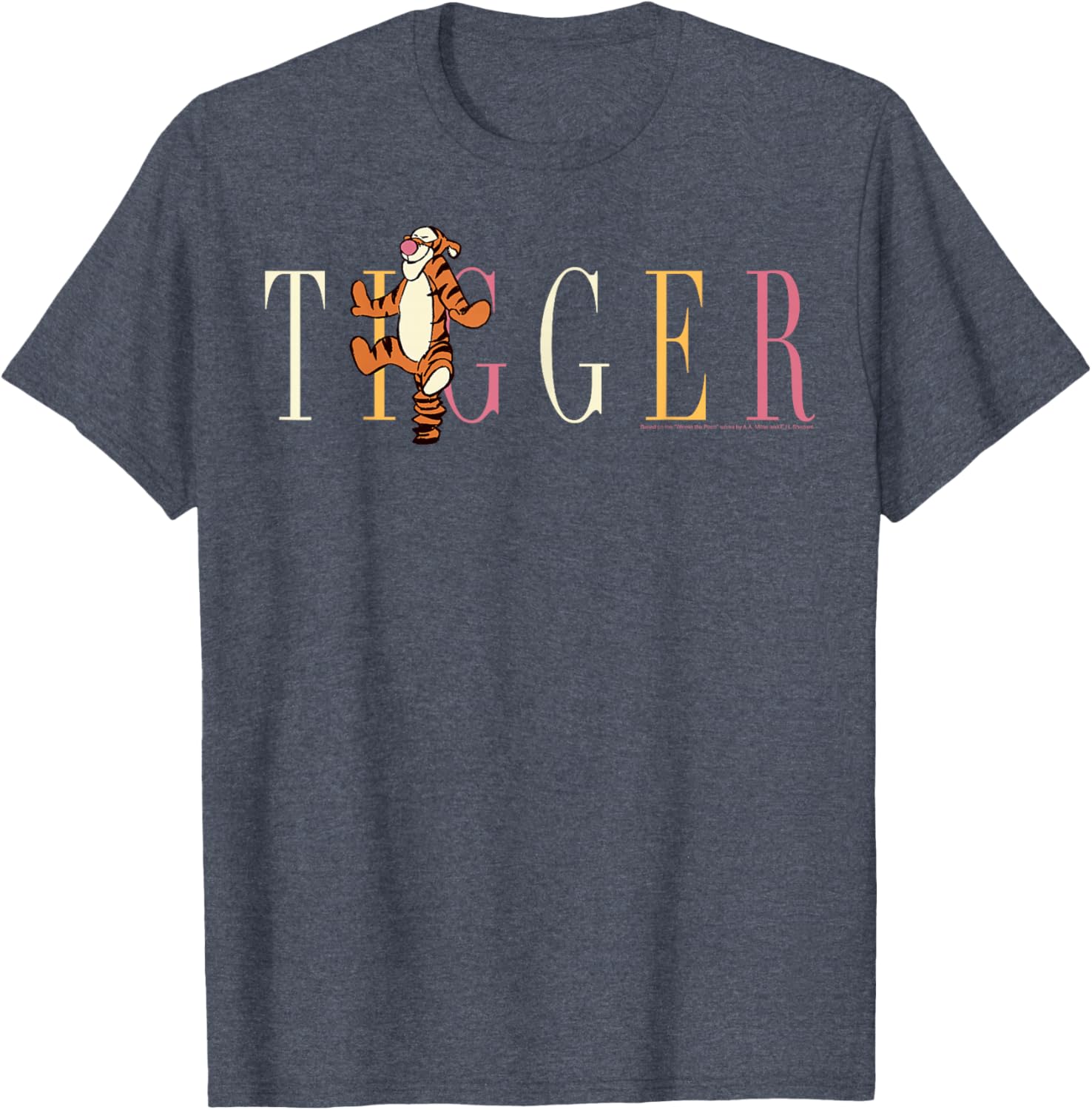 Disney Winnie the Pooh Tigger Fun Graphic T-Shirt for Kids and Adults - 1