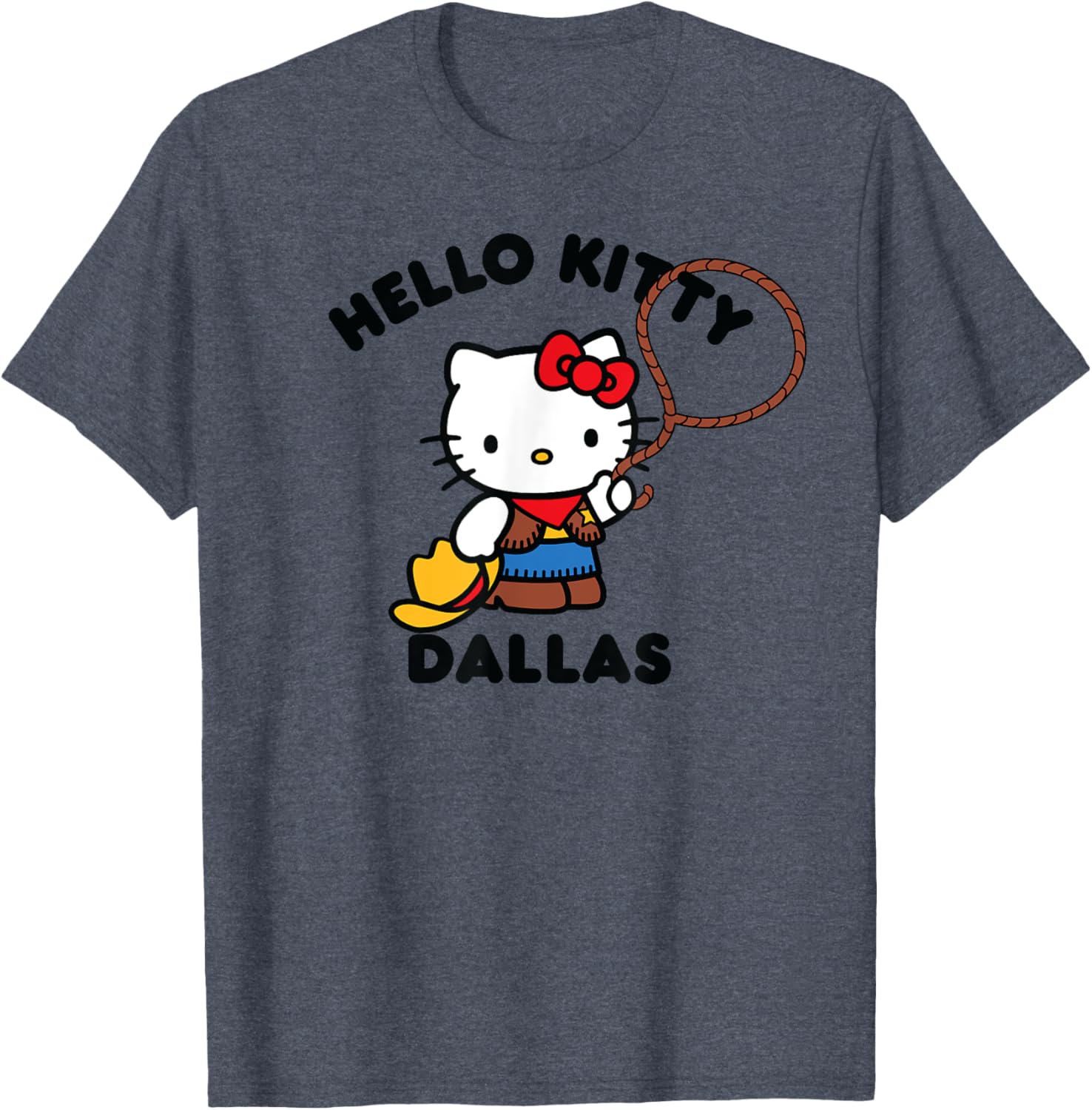 Hello Kitty Dallas Texas T-Shirt Fun Fashion for Kids and Adults - 15