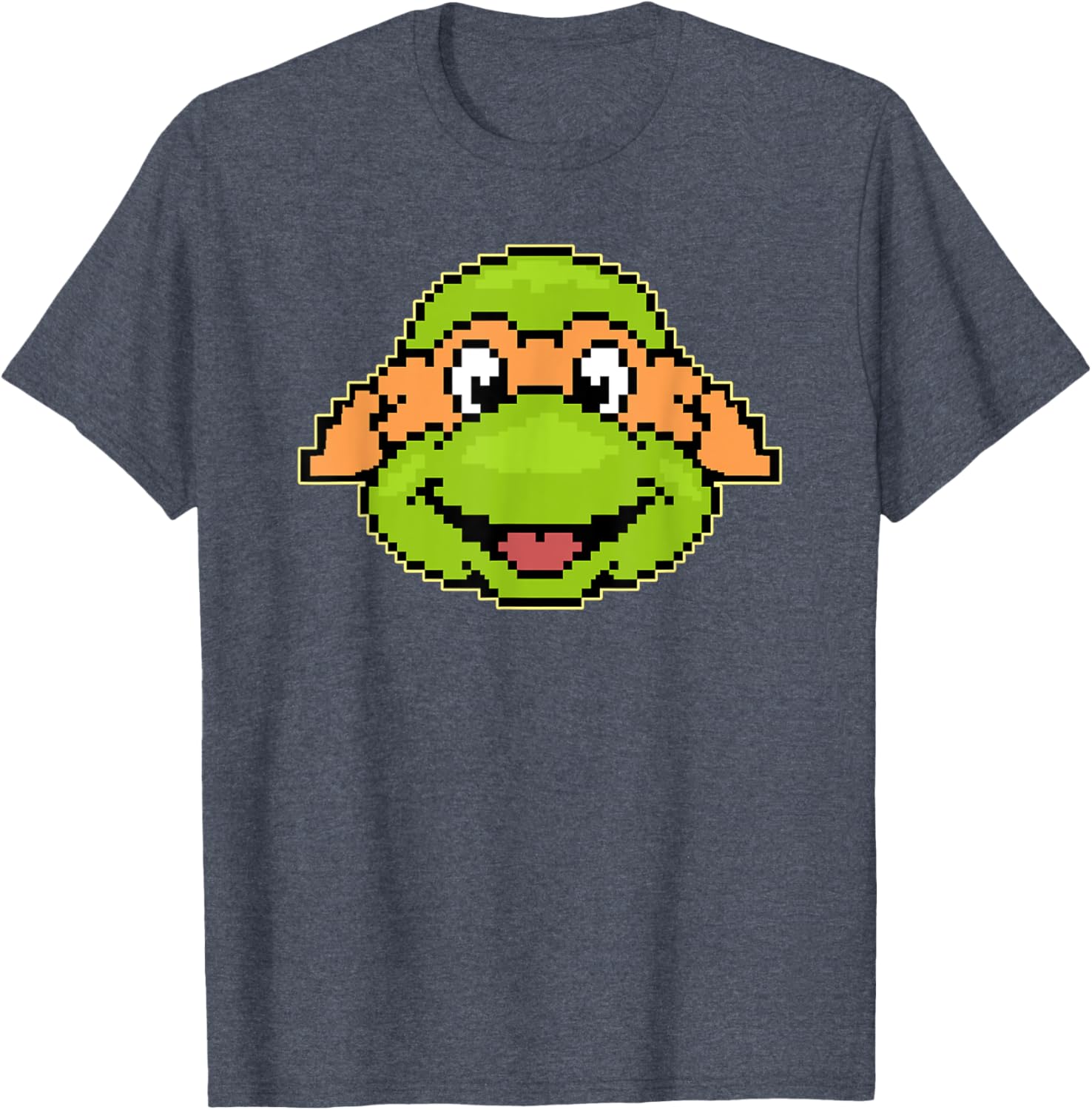 Mademark TMNT Michelangelo Pixel Style T-Shirt for Fun Casual Wear - 3
