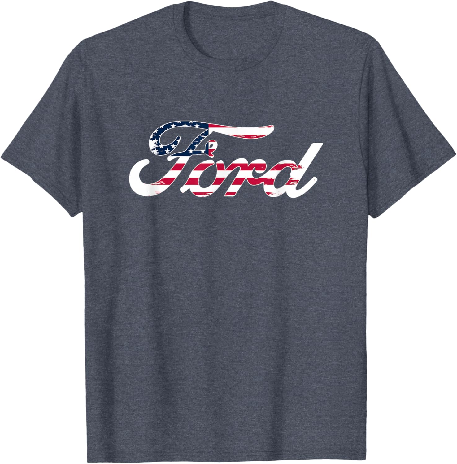 Ford Script American Flag Logo T-Shirt for Patriotic Style and Comfort - 2